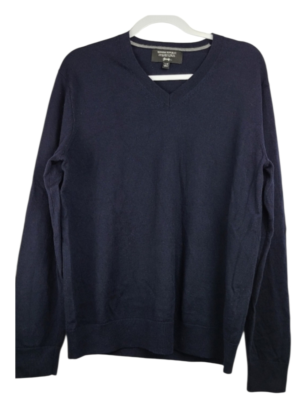 Banana Republic Baruffa Italian Merino Wool V-Neck Sweater | Luxury Knit